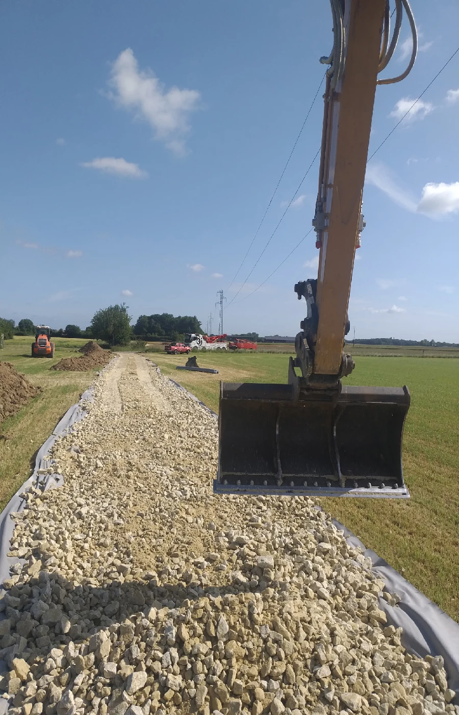 Plateforme terrassement 1200m²